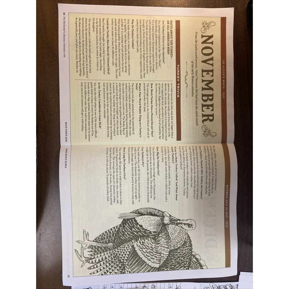 The Old Farmer's Almanac 2022 Boys Town Fun Facts BoysTown‎